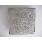 Vintage Plafondlamp, Plafonniere Met Kunststof Platen In Verchroomde Profielen, 71 X 71 Cm, Jaren thumbnail 12