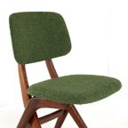 Set 6 Scissor Chairs Stoelen Attr Louis Van Teeffelen Vintage thumbnail 6
