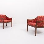 Pair Of Elegant Armchairs By Ole Wanscher For P. Jeppensen, 1960’S Denmark thumbnail 2