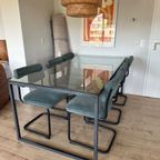 Industrial Glass Table thumbnail 3