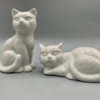 Decoratie Katten Wit Porselein Set thumbnail 4