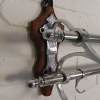 Verchroomde Art Deco Wandkapstok Met 6 Haken, Jaren 30 thumbnail 17