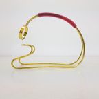 Vintage Wijnfleshouder Gevlochten Handvat Regency 1970 thumbnail 7