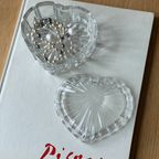 Vintage Crystal Heart-Shaped Jewelry Box thumbnail 4