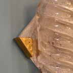2X Vintage Hillebrand Wandlampen Wandlamp Glas Messing thumbnail 2