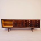 Xxl Vintage Fristho Dressoir | Palissander | Mid-Century 1960S | Volledig Gerestaureerd thumbnail 9