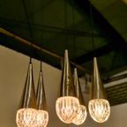 Vintage Hanglamp / Luster Iceglas Kaiser Leuchten thumbnail 4