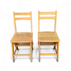 2 X Library Ladder Chair 1950s thumbnail 16