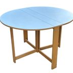 Vintage Ronde Scandinavische Opklapbare Eettafel Design thumbnail 12