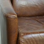 Set Van 2 Unieke En Comfortabele Bruine Rundleren Aviator Design Fauteuils/ Armchairs thumbnail 12