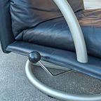 Vintage Rolf Benz Leren Swivel Fauteuil, Torino Bmp thumbnail 5