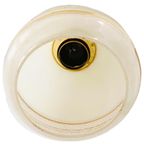 Vintage Hanglampje Beige Glas Goud thumbnail 6