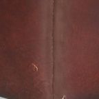 Vintage Karaktervolle Fauteuil Gemaakt Van Schapenleer Met Een Prachtige Warme Kleurstelling thumbnail 15