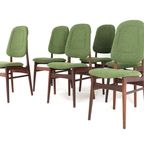 Set 6 Vintage Stoelen Eetkamerstoelen New Upholstery thumbnail 15