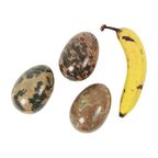 Set Van 3 Grote Eieren Massief Marmer Natuursteen Decoratief thumbnail 9