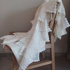 Vintage Sprei. Handwerk Gehaakt. Katoen. 210cmx 190cm. thumbnail 4