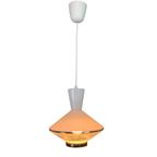 Hanglamp, Met Glazen Kap In Ufo Model, Jaren 50 thumbnail 15
