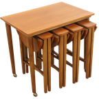 Set Nesting Tables Bijzettafels Mimiset Poul Hundevad Vintage thumbnail 2