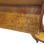Antiek Vlaamse Wand Etagère Met Jacht Scene thumbnail 10