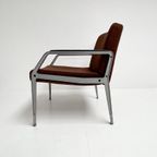 Zeldzame Fauteuil Met Voetenbank Toegeschreven Aan Gispen thumbnail 9