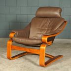 Deense “apollo” Fauteuil Met Hocker – Svend Skipper – Jaren 70 thumbnail 2
