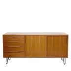 Vintage Notenhouten Sideboard Dressoir Van Franz Ehrlich Voor Veb Deutsche Werkstätten Hellerau thumbnail 2