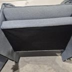 2 X Bora Bora Leolux Fauteuil Grijsblauwe Stof thumbnail 6