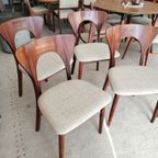 Vintage Set Van 4 Eetkamerstoelen, Nils Koefoed thumbnail 3