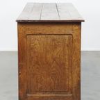 Mooie Antieke Eind 19e Eeuwse Balie/ Dressoir/ Presentatie Tafel Met Een Lade thumbnail 13