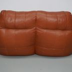Vintage Patchwork Leren 2-Zits Zitzak / Bank thumbnail 14