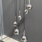 Chrome 6 Ball Sphere Lamp 1960S thumbnail 2