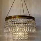 Art Deco Hanglamp Kristal Kroonluchter Met Punt Pegels thumbnail 10