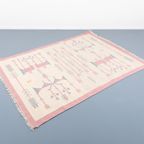 Vintage Scandinavian Modern Woven Rug / Tapijt / Vloerkleed, 1970’s thumbnail 2