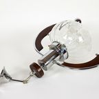 Mazzega Murano - Glas- Hanglamp - Teak - Chroom - 1960 thumbnail 5