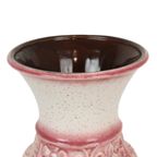 Roze Vintage Vaas West Germany Bloemen Üebelacker Keramik 634-30 thumbnail 4