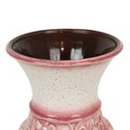 Roze Vintage Vaas West Germany Bloemen Üebelacker Keramik 634-30 thumbnail 7