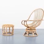 Vintage Bamboo Lounge Chair / Bamboe Fauteuil thumbnail 5