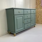 Restyle Dressoir & Messing Knop/Poot Groen Kast thumbnail 4