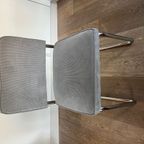 Set Van 4 Zuiver Ridge Rib Eetkamerstoelen (grijs Ribstof) thumbnail 2