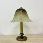 Peil & Putzler Glass Table Lamp With Brass Base , 1970S thumbnail 5