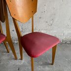 Heart Model Chairs René-Jean Caillette, France, 1950S, Set Of 6 thumbnail 13