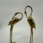 Mid Century Set Of 2 Brass Birds , 1970’S thumbnail 5