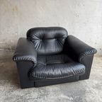 De Sede Ds-101 Black Leather Lounge Chair thumbnail 2