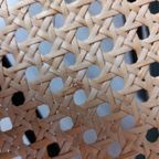 2X Vintage Postmodern Buisframe Stoel Met Webbing Zitting. thumbnail 9