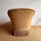 Vintage Fluweel Fauteuil Met Franjes Boudoir thumbnail 5