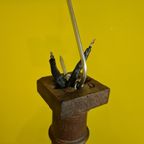 Franse Hanglamp Met Adelaarskoppen Van Rond 1900 thumbnail 13