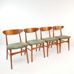 Vintage Farstrup Stoelen Nieuw Gestoffeerd Stof Naar Keuze thumbnail 7