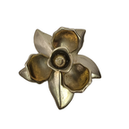 Vintage Messing Lotus Kandelaar thumbnail 6