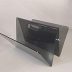 Vintage Lectuurbak Van Smoked Perspex 1970 thumbnail 9