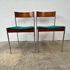 23 X Midcentury Eetkamerstoel Casala Modell - Chroom, Hout thumbnail 8